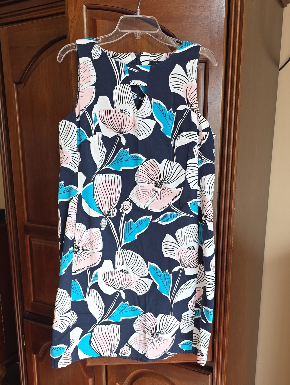 Nine West Floral Sleeveless Shift Dress 14